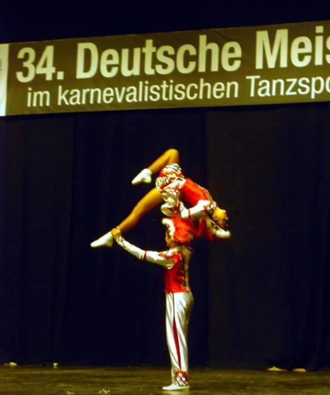 Paartanzauftritt bei einer Deutschen Meisterschaft